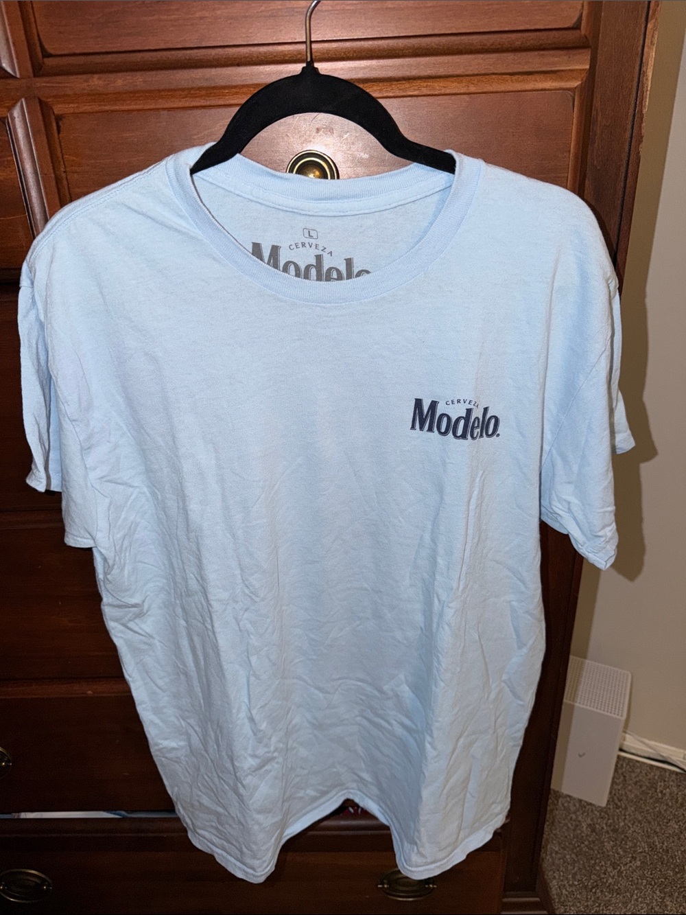 Modelo Men's Light Blue Logo T-Shirt